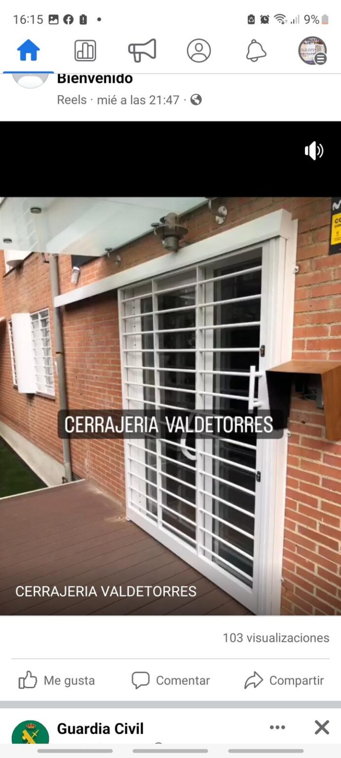 Fabricación de rejas de seguridad para ventanas y puertas en Alcobendas